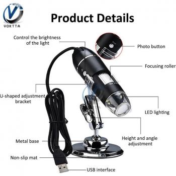 Caméra endoscope numérique 500X 1000X 1600X