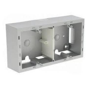 Hager Systo – Caisse Surface 4 modules Blanc