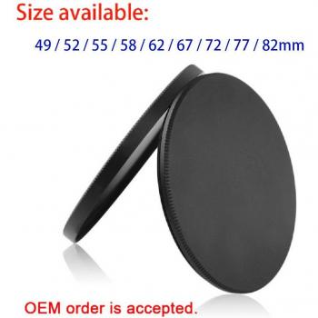 Bouchon d'objectif en métal pour filtres UV, CPL, ND
