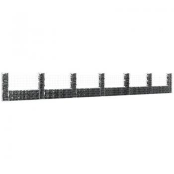 Panier Gabion en U avec 7 Poteaux