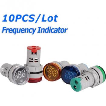 22mm LED Hertz Frequency Meter 10PCS/Lot