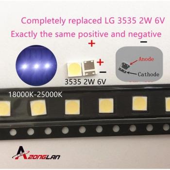 Diodes SMD 3535 pour rétro-éclairage TV LG 50 pièces 6V