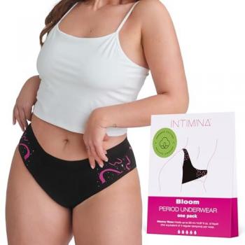 Intimina Bloom Protective Underwear – 1 Pack – XXL – Black