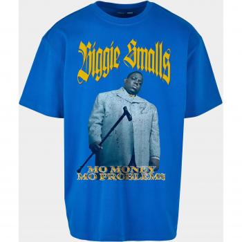 T-Shirt A Maniche Corte Mister Tee Biggie More Money More Problems Oversize Cobalt Blue XS