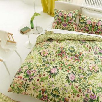 Housse de couette imprimée en percale de coton Ikebana Damask 240x220