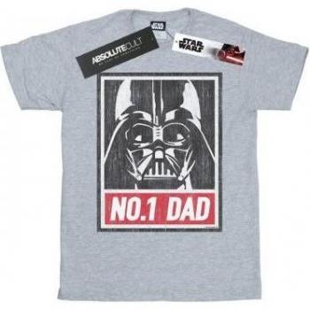 Star Wars Nummer Eén Vader T-Shirt Heren L Wit