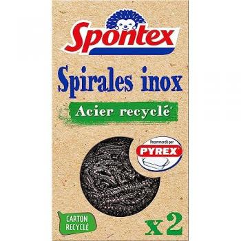 Acier Recyclé Spirale Spontex 2‑packs
