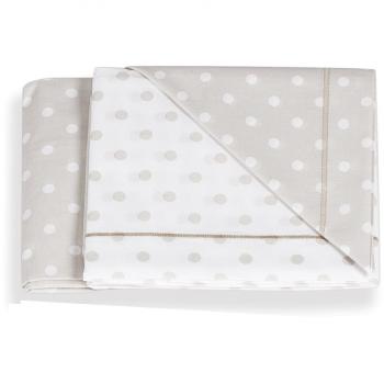 Set 3-Piezas ItalBaby Sábana Bajera con Lunares