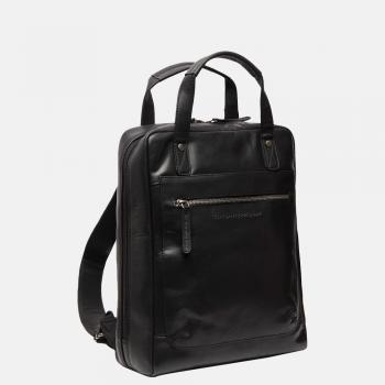 Sac à dos en cuir noir Honolulu