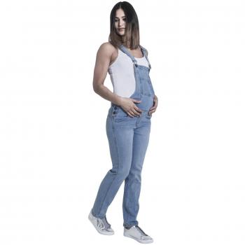 Grace Maternity Denim Overalls – Palewash