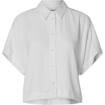 Leinen‑Viskose‑Bluse „Viva“ – Damenmodell, Größe 36, Farbe Offwhite