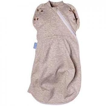 Snug New Born Grobag/Swaddle (5-12 Lbs, Grey Marl/Light)
