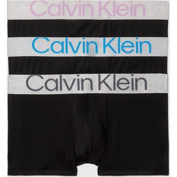 Bóxer corto Calvin Klein negro azul rosa (3 unidades)