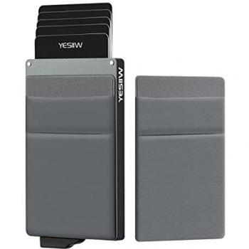 RFID Blocking Credit Card Holder for Men Slim Minimalist Metal