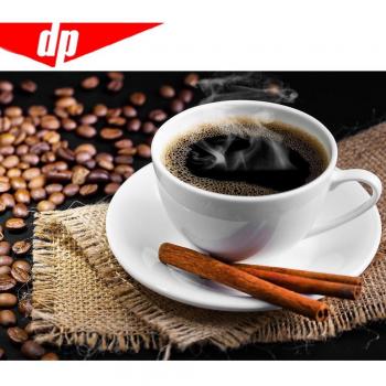 Wohndeko „Kaffee‑Sticker“ – 20 cm × 30 cm, Diamantmalerei mit Strassstein