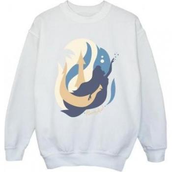 Mermaid Magic Colour Silhouette T‑Shirt for Kids – 3‑4 Years, White