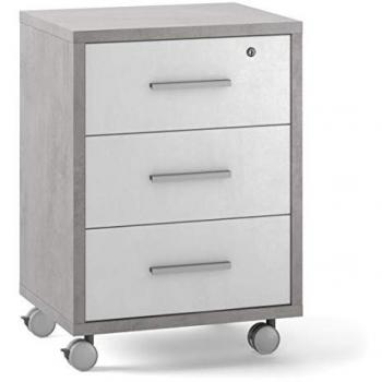 Cassettiera Ufficio Sarmog ODB733CEOS Double Db733 Cemento e Ossido bi