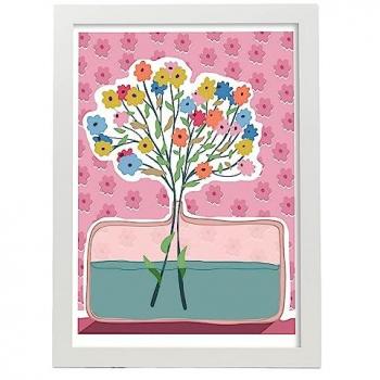 Diseño Dormitorio Jarrón Floral A3