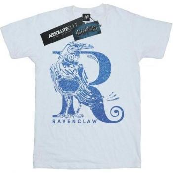 Ravenclaw Cotton Boyfriend Tee with Glitter