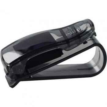 Support réglable à 180° en carbone pour lunettes et cartes, pare-soleil voiture