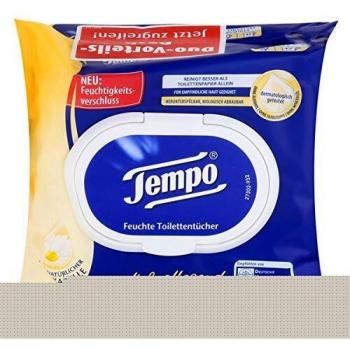 Tempo Sanft & Pflegend Feuchttücher – 84 Blatt – Duo-Pack