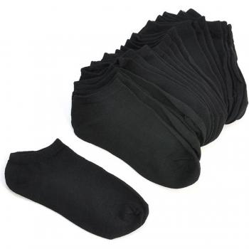 10 Pairs Women's Solid Color Breathable Ankle Socks