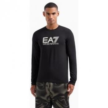 Camiseta EA7 de Cuello Redondo y Manga Larga