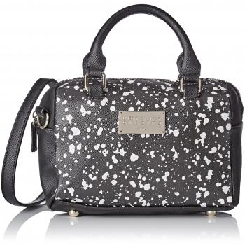 Borsa Bowling L'AETELIER CAESARS Lola Small, Noir (Moucheté)