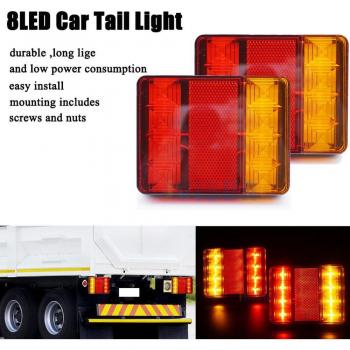 12V Waterproof LED Rear Tail Light for Trailer