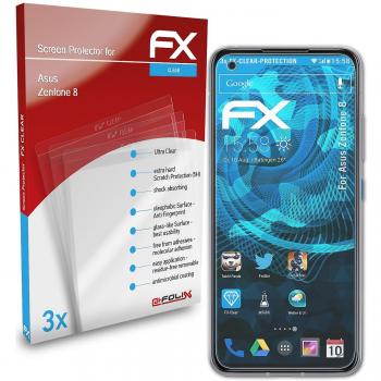 Film Transparent atFoliX 3X Compatible Asus Zenfone 8