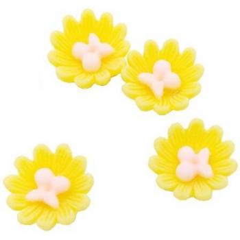 Fournitures de bricolage fleurs en métal 14mm