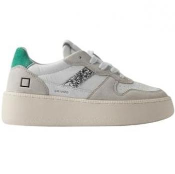 D.A.T.E. Sneakers Donna Court Camoscio e Pelle Ghiaccio
