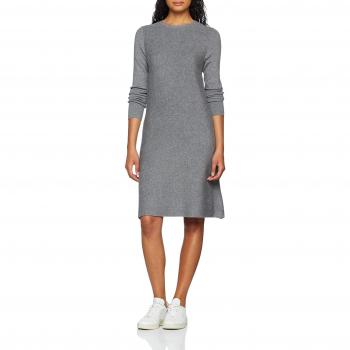 Vero Moda Vmnancy LS Knit Dress Noos Vestido, Gris (Gris Melange Medio), 42