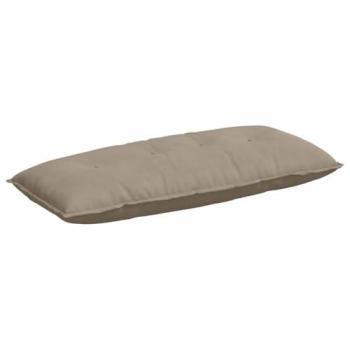 VidaXL Microfiber Taupe Seat Back Pillow 120×50cm