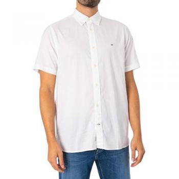 Tommy Hilfiger Weißes Regular Fit Freizeithemd mit Button-Down-Kragen, Größe XXXL