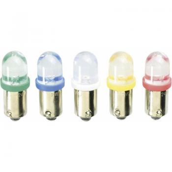 Lampe de signalisation BA9S verte 12 V/DC