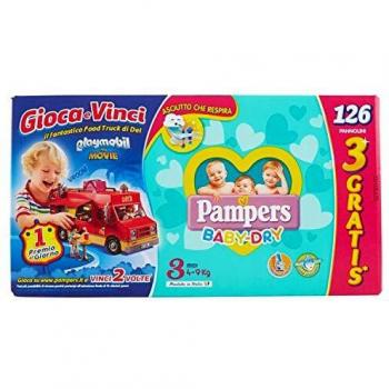 Megapack di 126 Pannolini Midi Baby Dry di Pampers, Taglia 3