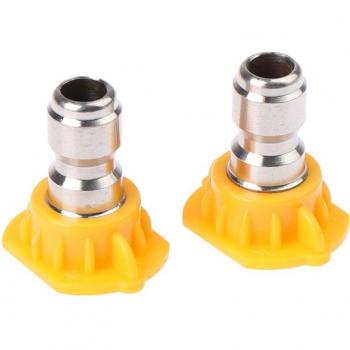 Buse de pulvérisation inox 1/4, 4000 Psi, raccord rapide, angles 0, 15, 25, 40, 65°, orifice 4