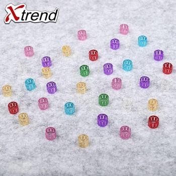 Xtrend 200pcs Multi-Color Hair Beads for Dreadlocks + 10 Extra Beads