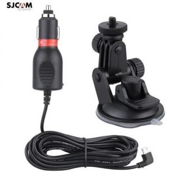 Carset Zestaw Sjcam – Kit Caméra de Voiture avec Fixation Ventouse et Chargeur Mini USB 5Pin