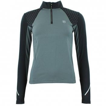 T-shirt tecnica 1ª pelle con zip da donna Peak Mountain