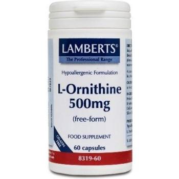 Lamberts L-Ornitina Hcl 500 Mg. 60 Cápsulas
