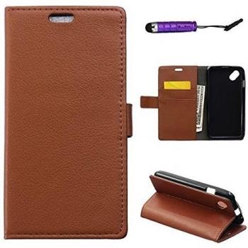 Funda Stand Flip Sunset 2 en PU Cuero, Motivo Litchi – WIKO