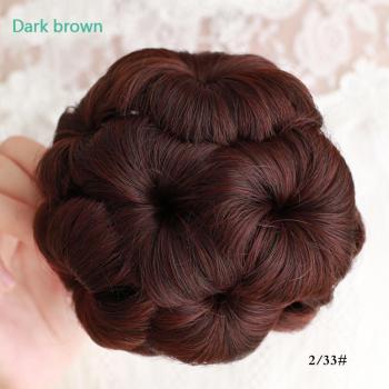 Chignon Synthétique Frisé Clip-In pour Coiffure