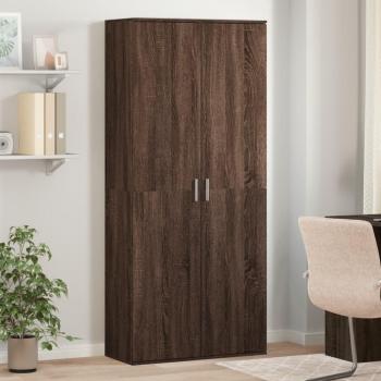 Highboard 80x35x180 cm Engineered Wood Brown Oak vidaXL