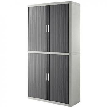 Rolladenschrank easyOffice 2-Meter mit 4 Fachböden anthrazit