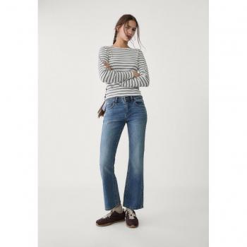 Jeans Cropped Flare Stradivarius Blu Chiaro Medio