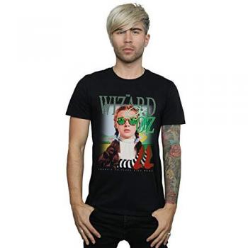 The Wizard Of Oz Men's No Place Checkerboard T-Shirt, Black, Large, 100% Cotton, Short Sleeve, Graphic Print Design