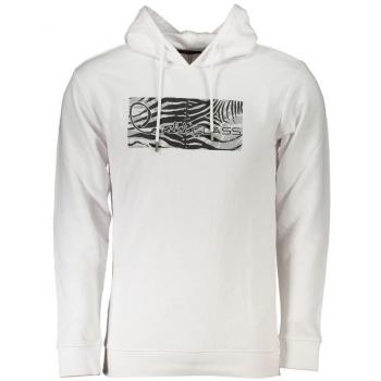 Cavalli Class White Hooded Sweatshirt