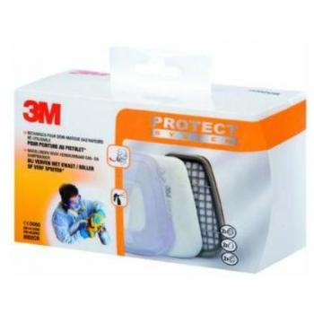 3M Halbmaskenfilter Ersatz 6002C A2P2, 2‑faches Set
